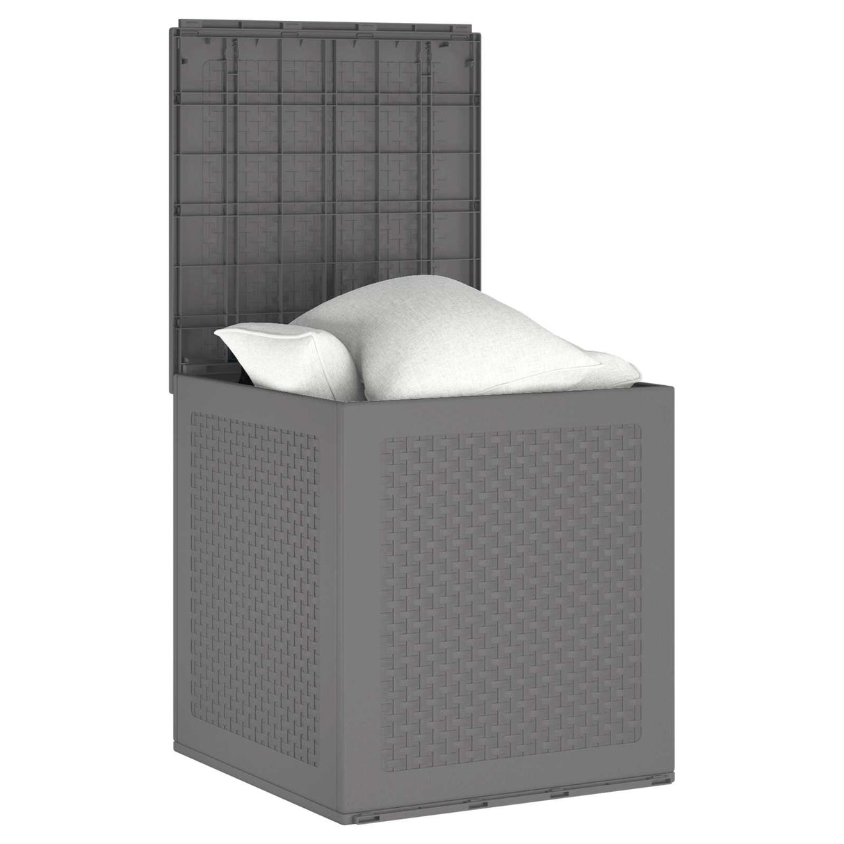 Storage Box Light Grey 55 x 53 x 57 cm Polypropylene