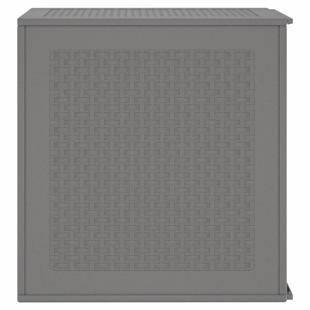 Garden Storage Box Light Grey 55 x 53 x 57 cm Polypropylene