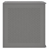 Garden Storage Box Light Grey 55 x 53 x 57 cm Polypropylene