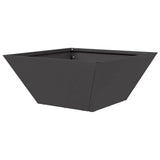 Garden Bowl Planter Black 35 x 35 x 15 cm Steel