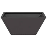 Garden Bowl Planter Black 35 x 35 x 15 cm Steel