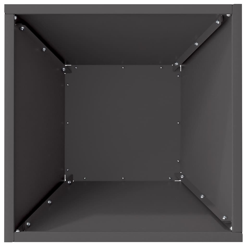 Garden Bowl Planter Black 35 x 35 x 15 cm Steel