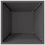 Garden Bowl Planter Black 35 x 35 x 15 cm Steel