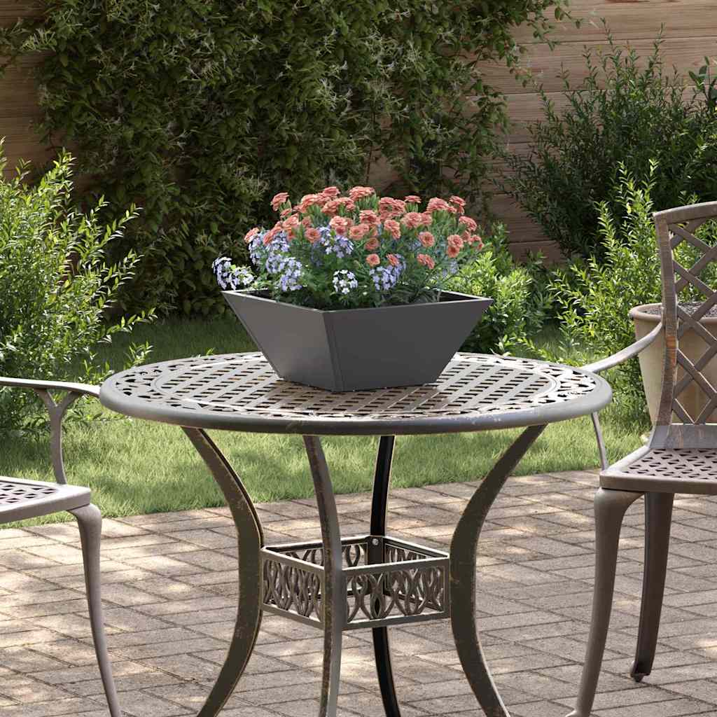 Garden Bowl Planter 5 pcs Black 35 x 35 x 15 cm Steel