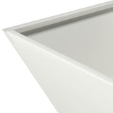 Garden Bowl Planter White 35 x 35 x 15 cm Steel