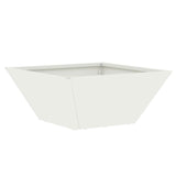 Garden Bowl Planter White 35 x 35 x 15 cm Steel
