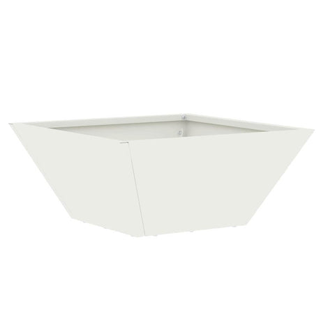 Garden Bowl Planter White 35 x 35 x 15 cm Steel