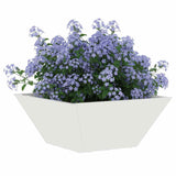 Garden Bowl Planter White 35 x 35 x 15 cm Steel