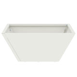 Garden Bowl Planter White 35 x 35 x 15 cm Steel
