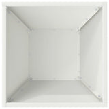 Garden Bowl Planter White 35 x 35 x 15 cm Steel