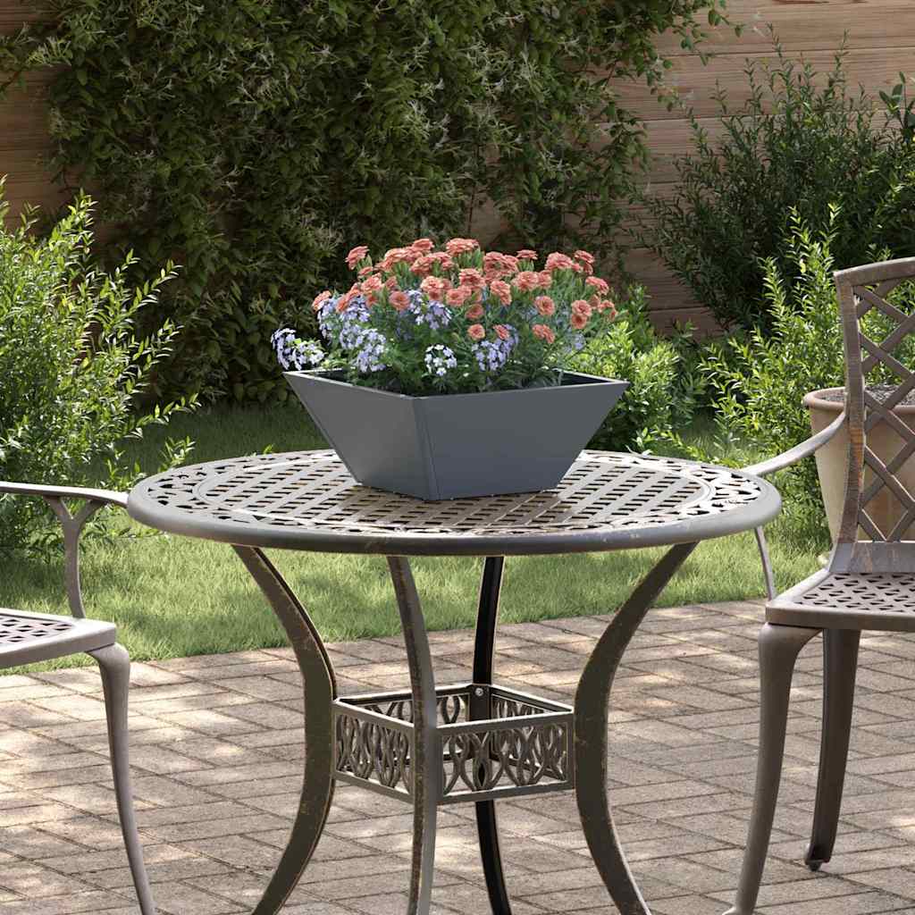 Garden Bowl Planter Anthracite 35 x 35 x 15 cm Steel