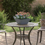 Garden Bowl Planter Anthracite 35 x 35 x 15 cm Steel