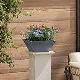 Garden Bowl Planter Anthracite 35 x 35 x 15 cm Steel