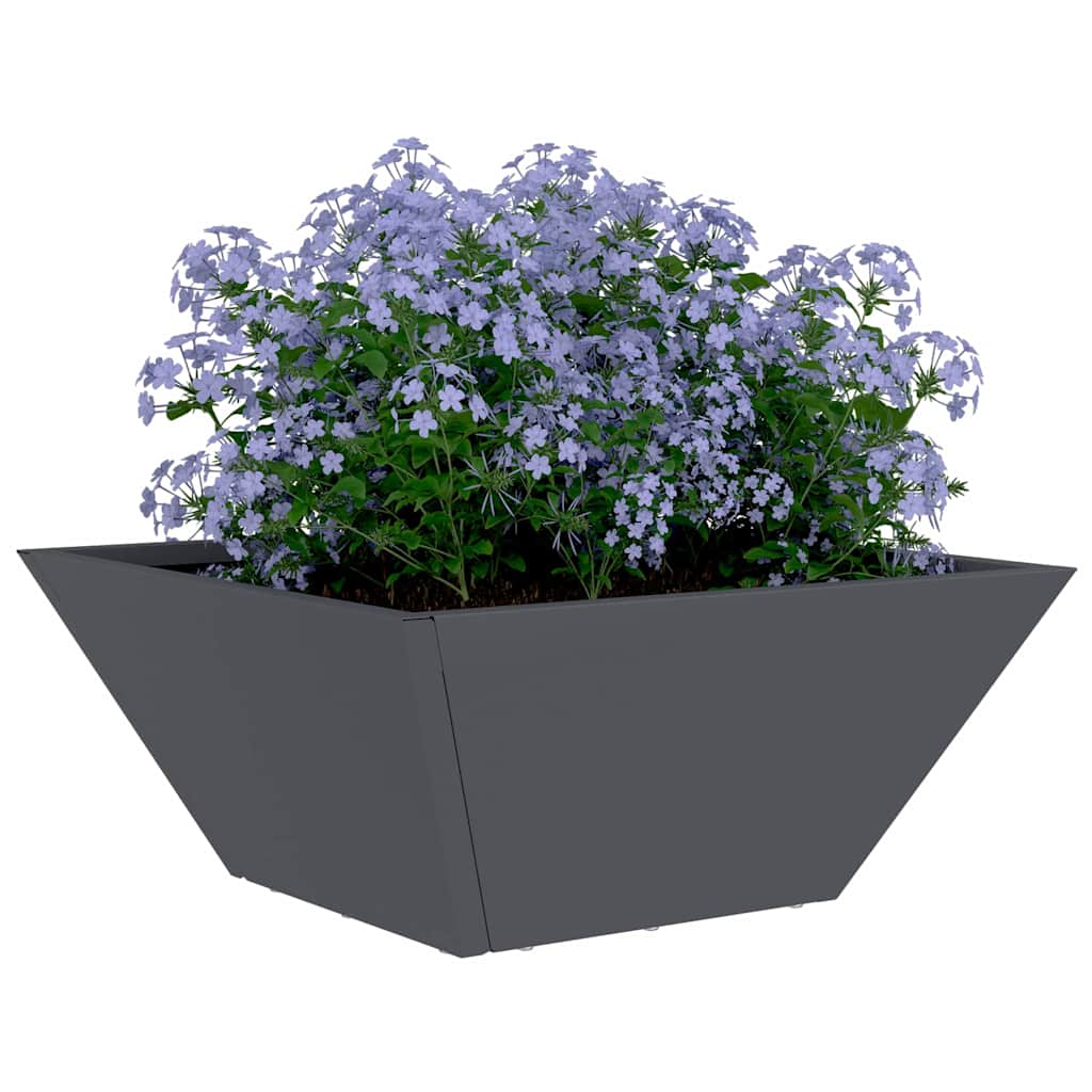 Garden Bowl Planter Anthracite 35 x 35 x 15 cm Steel
