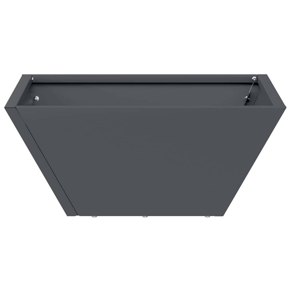 Garden Bowl Planter Anthracite 35 x 35 x 15 cm Steel