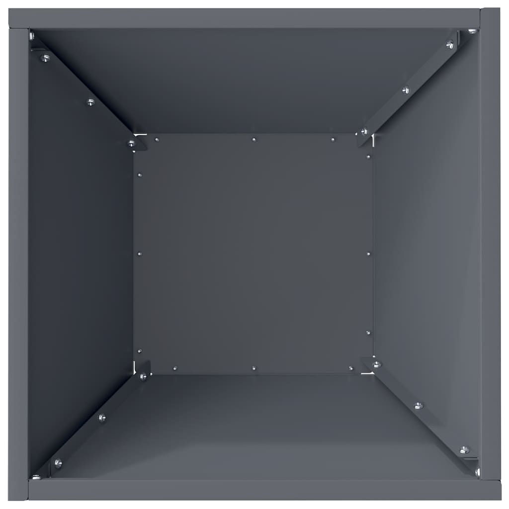 Garden Bowl Planter Anthracite 35 x 35 x 15 cm Steel