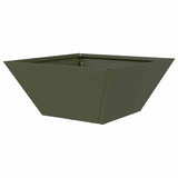 Garden Bowl Planter Olive green 35 x 35 x 15 cm Steel