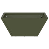 Garden Bowl Planter Olive green 35 x 35 x 15 cm Steel