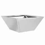 Garden Bowl Planter Silver 35 x 35 x 15 cm Stainless steel