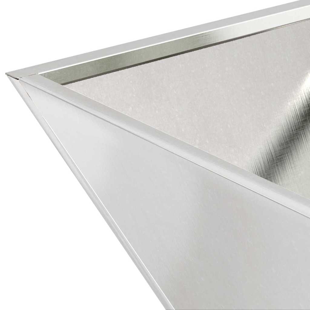 Garden Bowl Planter 5 pcs Silver 35 x 35 x 15 cm