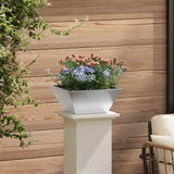 Garden Bowl Planter 5 pcs Silver 35 x 35 x 15 cm