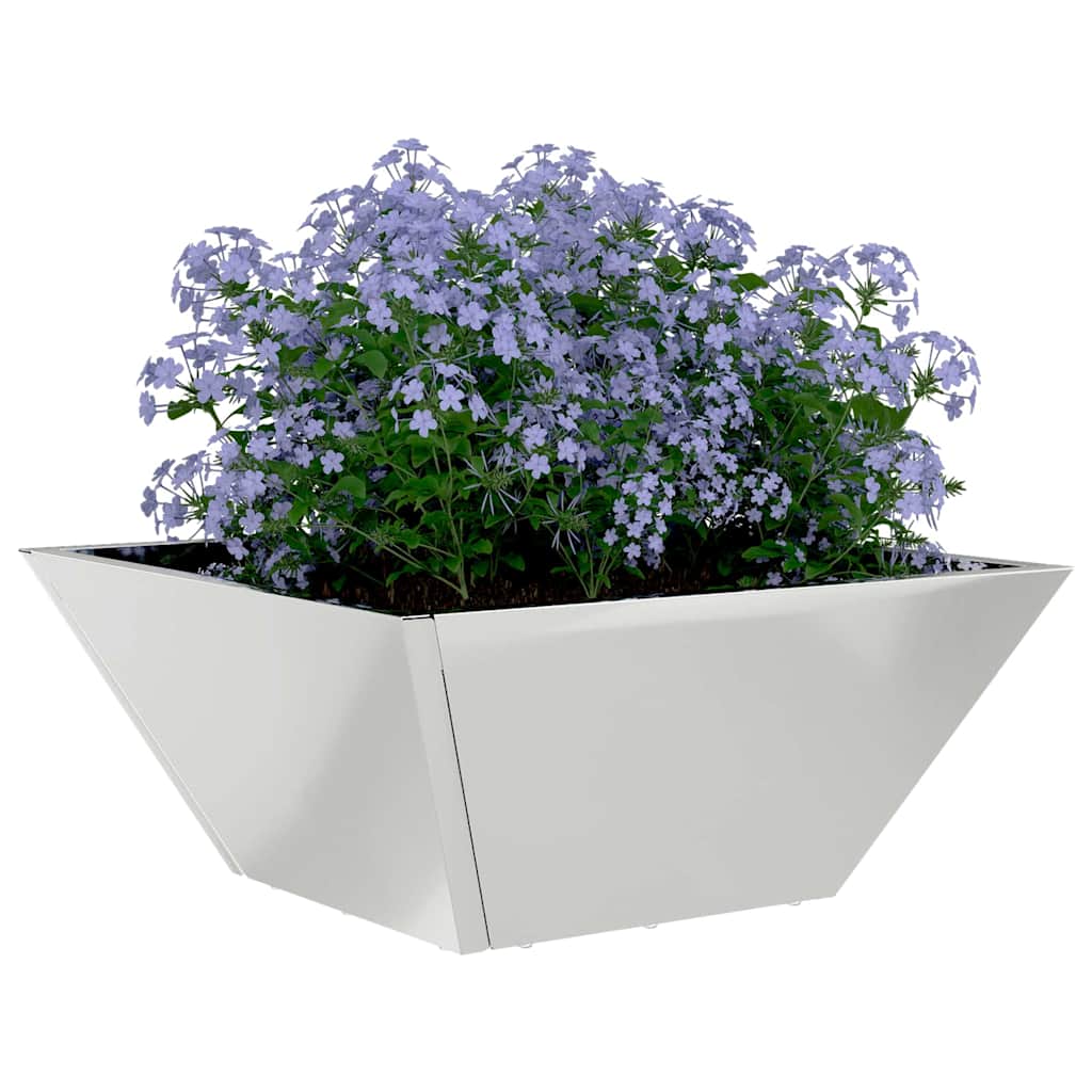 Garden Bowl Planter Silver 35 x 35 x 15 cm Galvanised steel