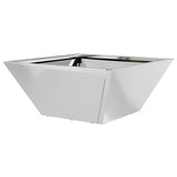 Garden Bowl Planter 5 pcs Silver 35 x 35 x 15 cm