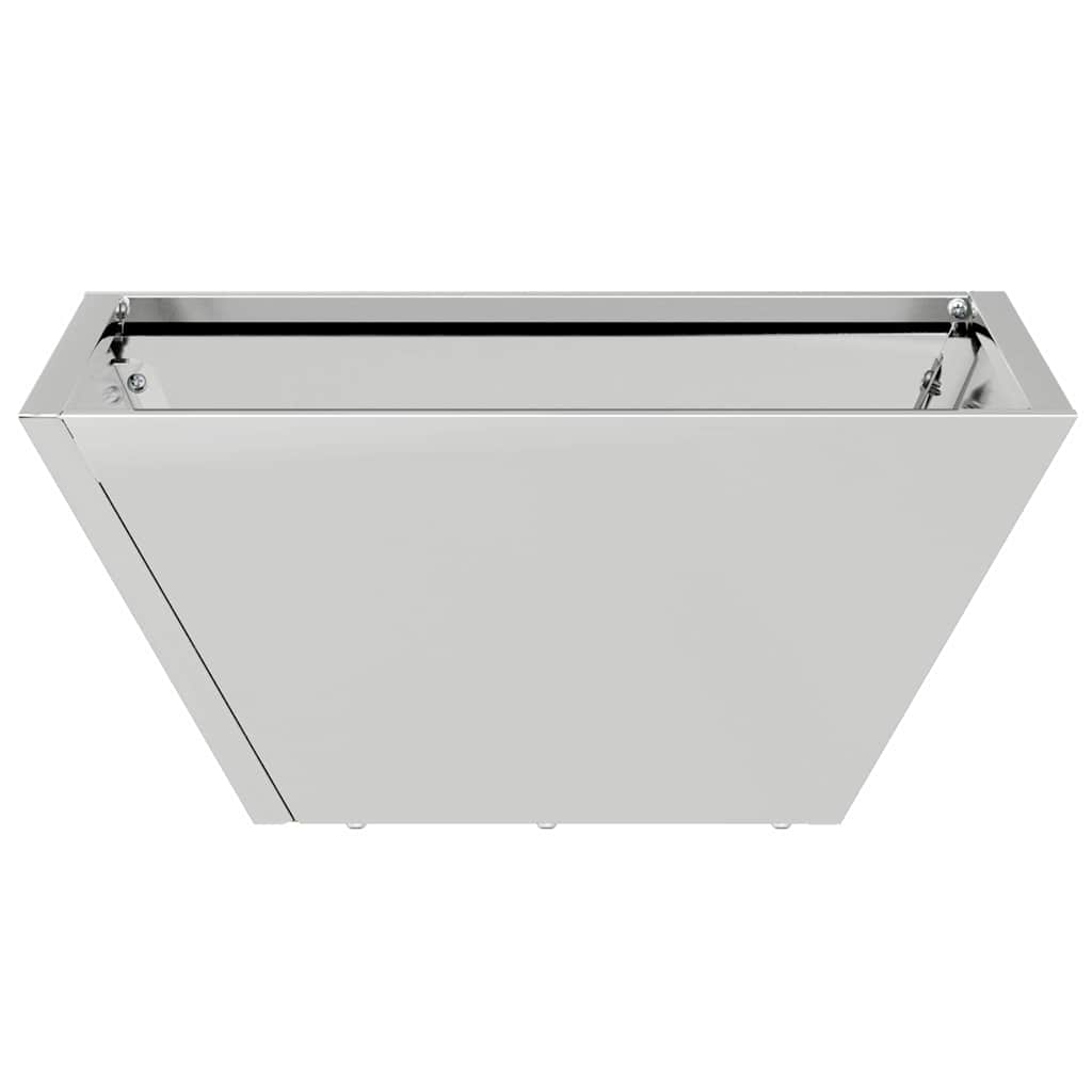 Garden Bowl Planter 5 pcs Silver 35 x 35 x 15 cm