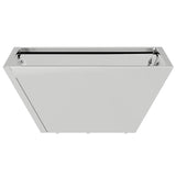 Garden Bowl Planter 5 pcs Silver 35 x 35 x 15 cm