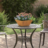 Garden Bowl Planter 5 pcs Rusty 35 x 35 x 15 cm