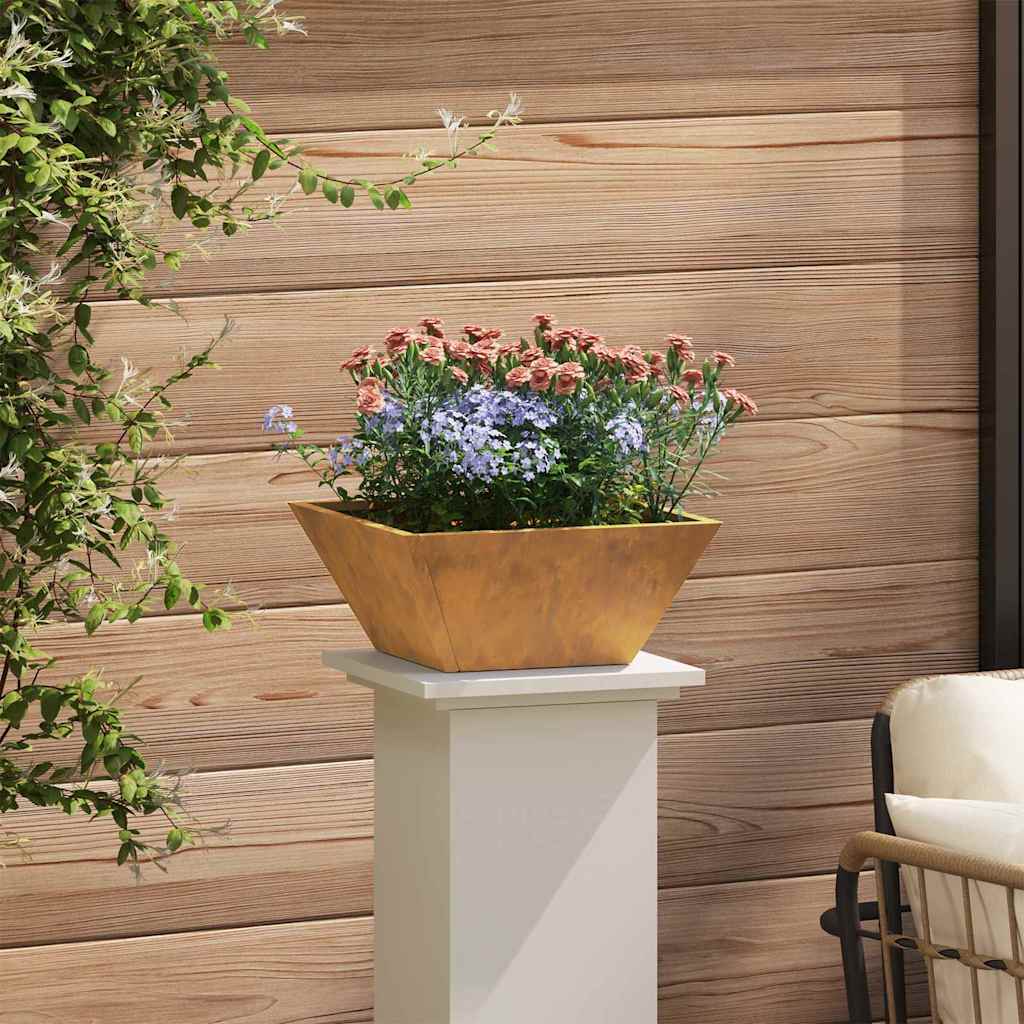 Garden Bowl Planter 5 pcs Rusty 35 x 35 x 15 cm