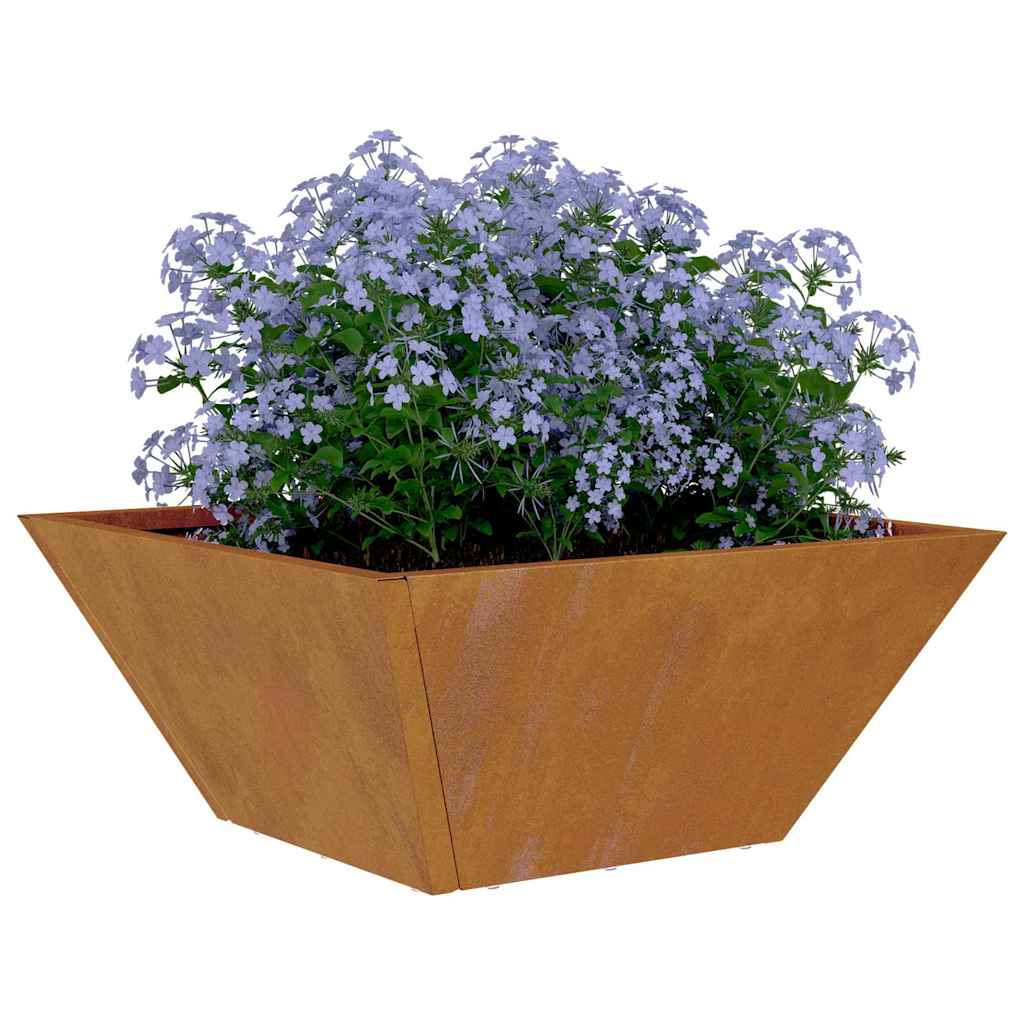 Garden Bowl Planter 5 pcs Rusty 35 x 35 x 15 cm