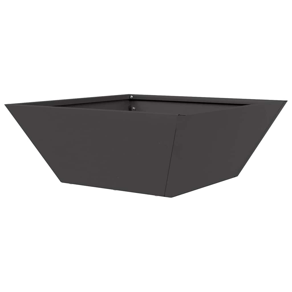 Garden Bowl Planter Black 40 x 40 x 15 cm Steel
