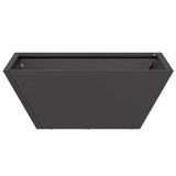 Garden Bowl Planter Black 40 x 40 x 15 cm Steel