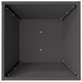 Garden Bowl Planter Black 40 x 40 x 15 cm Steel