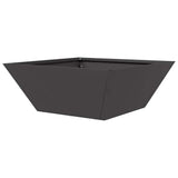 Garden Bowl Planter 5 pcs Black 40 x 40 x 15 cm Steel
