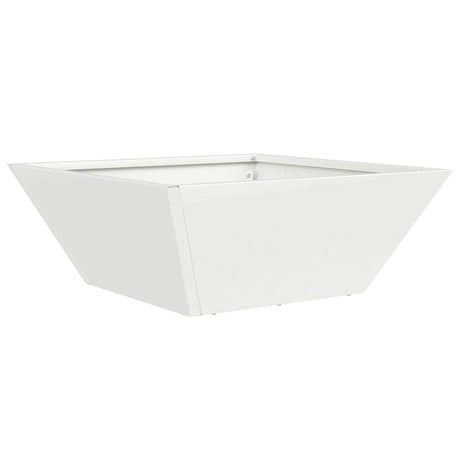 Garden Bowl Planter White 40 x 40 x 15 cm Steel