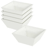 Garden Bowl Planter 5 pcs White 40 x 40 x 15 cm Steel