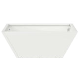 Garden Bowl Planter 5 pcs White 40 x 40 x 15 cm Steel