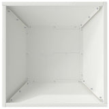 Garden Bowl Planter 5 pcs White 40 x 40 x 15 cm Steel
