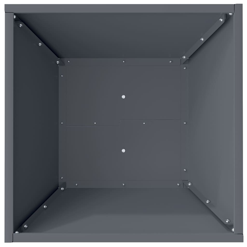 Garden Bowl Planter Anthracite 40 x 40 x 15 cm Steel