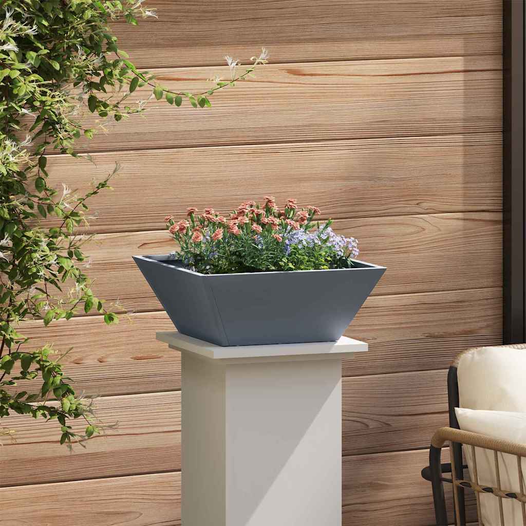 Garden Bowl Planter 5 pcs Anthracite 40 x 40 x 15 cm Steel