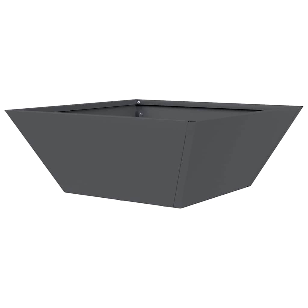 Garden Bowl Planter 5 pcs Anthracite 40 x 40 x 15 cm Steel