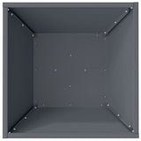 Garden Bowl Planter 5 pcs Anthracite 40 x 40 x 15 cm Steel