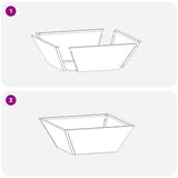 Garden Bowl Planter Olive green 40 x 40 x 15 cm Steel