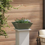 Garden Bowl Planter Olive green 40 x 40 x 15 cm Steel
