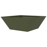 Garden Bowl Planter Olive green 40 x 40 x 15 cm Steel