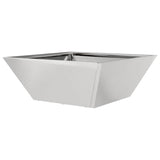 Garden Bowl Planter Silver 40 x 40 x 15 cm Stainless steel