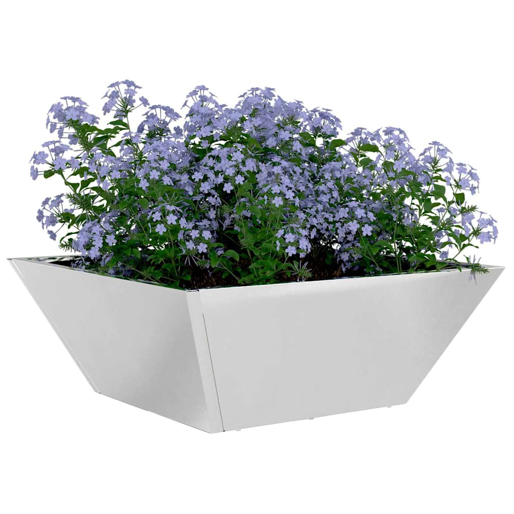 Garden Bowl Planter Silver 40 x 40 x 15 cm Stainless steel