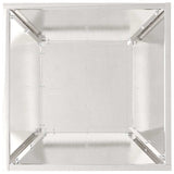 Garden Bowl Planter Silver 40 x 40 x 15 cm Stainless steel